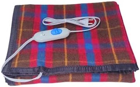 Dr.Madley Wool Single Bed Electric Blanket- Premium German Technology- 5 Years Warranty- Shock Proof With Over Heat Protection- Colour (Multi)