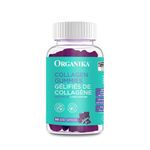 Organika Canadian-Made Collagen Gummies - Blueberry Flavour - 2500 mg of Collagen Per Serving plus Biotin For Better Skin, Hair and Joint Health | Pasture-Raised Cattle, Gluten and Dairy-Free 90 Gummies