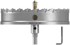 DKIBBITH TCT Hole Saw Set, 6-1/2"(165mm) Heavy Duty Tungsten Carbide Tipped Hole Cutters for Stainless Steel, Copper, Iron, Brass, Plastic with Titanium-Plated Pilot Drill Bits