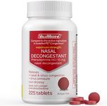 ValuMeds Nasal Decongestant PE (225 Tablets) Non-Drowsy | Phenylephrine HCl 10mg to Relieve Sinus Pressure | Comparable to Sudafed PE Congestion