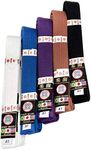 Ronin Brand BJJ Belt for Brazilian Jiu Jitsu Martial Arts Training (Purple, A1)