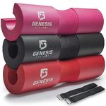 GENESIS SYSTEMS Squat Pad Barbell Pad for Hip Thrusts Squats Lunges Glute Bridge - Foam Pad for Weight Lifting Neck Shoulder Support - Barbell Cushion Hip Thrust Pad for Standard and Olympic Bars