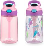 Contigo Kids Cleanable AUTOSPOUT Water Bottle, 14oz., 2 Pack, Strawberry Ice Cream