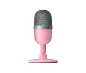 Razer Seiren Mini - USB Condenser Microphone for Streaming (Compact with Supercardioid Polar Pattern, Tiltable Stand, Integrated Shock Absorber) Quartz Pink