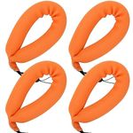 Anglekai 4PCS Waterproof Camera Floats, Floating Camera Strap Camera Float Strap for Underwater Camera Floating Wrist Strap, Orange, With a circumference of 7.87in/ 20 cm