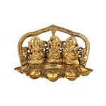 Wonder Care Lakshmi Ganesha Saraswati Diya lamp for Pooja and Home Decor Oil lamp | Diwali Decorations for Home | Traditional Diya Gift Set