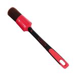 Mafra Detailing Brush 18 (30MM) Red, Heading - Auto Detailing Brush, Multipurpose Detailing Brush, car Cleaning Brush, car Engine Compartment Cleaning Brush, Soft car Brush (Large, Red)