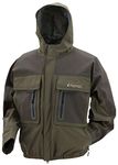 FROGG TOGGS Men's Pilot 3 Guide Waterproof Rain Jacket, Stone/Taupe, Medium