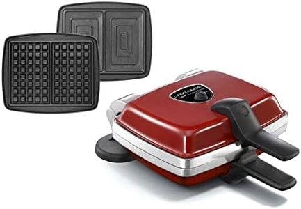 LAGRANGE Gaufrier Super 2 Antiadhésif rouge (plaques gaufres + croque monsieur)