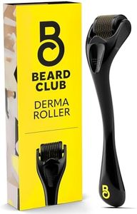 The Beard Club Derma Roller for Face, Body and Scalp - Microneedling Roller for Men and Women with 540 Titanium Microneedles - Beard Roller for Hair & Beard