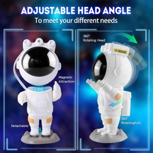 Astronaut Galaxy Star Projector – White Night Light