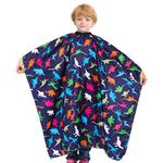 PASHOP Kids Haircut Cape, Dinosaur Waterproof Hair Cutting Cape Boys Barber Haircut Apron for Kids (Dinosaur A)