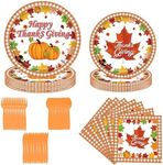 80Pcs Thanksgiving Tableware Set ,F