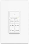 BN-Link Countdown Timer Switch for Bathroom Fans and Lights, 5-10-15-30-45-60 Mins Switch Timer, Neutral Wire Required, Wall Plate Included, ETL Listed, White
