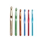 Large Aluminum Crochet Hooks Set 7mm, 8mm, 9mm,10mm, 12mm, 15mm, Big Standard Size Crochet Hooks