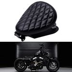 DREAMIZER Motorcycle Bobber Seat, Motorcycle Solo Seat With Spring Bracket Base Plate Replacement for Sportster Forty-Eight 48 XL883 1200 Chopper Custom