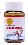 Junior Fish Omega 3 Deep Sea Fatty Acid Fish Oil with EPA & DHA | Active Immunity Childrens Kids 60 Softgel Capsules
