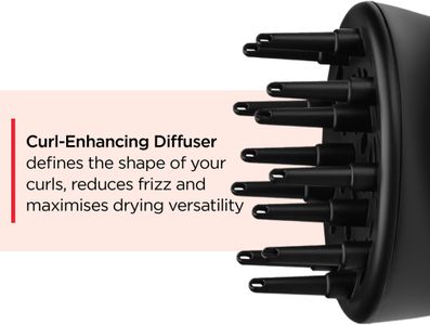 Revlon Airflow Control Compact Hair Dryer – 2000W with Diffuser & Rotating Concentrator