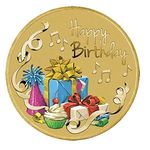 Ananth Jewels BIS Hallmarked Silver Coin 10 Grams Happy Birthday Gift (Gold)