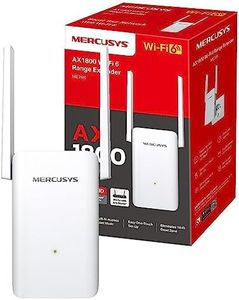 [Nuevo]MERCUSYS ME70X - Repetidor WiFi 6 AX1800, Amplificador WiFi Doble Banda, 1xPuerto Gigabit, Modo Punto Acceso, Indicador LED Inteligente, Botón WPS, Control Desde App
