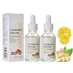 𝟐𝟎𝟐𝟒 𝐔𝐩𝐠𝐫𝐚𝐝𝐞𝐝 New Turmeric Dark Spot Corrector Serum, Turmeric Repair Face Serum, Bright Skin Dark Spot Corrector Face, Hydrate Dull & Dry Skin (2PCS*30ML)