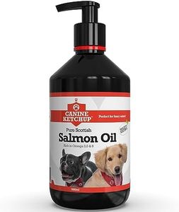 Pure Scottish Salmon Oil for Dogs UK - 500ml | 100% Pure Dog Salmon Oil - Natural Omega 3, 6 & 9 Fish Oil for Dogs | Dog Supplements - Omega 3 Fish Oil for Dogs | Canine Ketchup