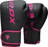 RDX Women Boxing Gloves Sparring Muay Thai, Premium Maya Hide Leather, Kara Patent Pending, Kickboxing MMA Fight Training, Punch Bag, Focus Mitts Pads Double end Ball Punching Workout