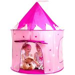 Play22 Play Tent Princess Castle Pink - Kids Tent Features Glow in The Dark Stars - Portable Kids Play Tent - Kids Pop Up Tent Foldable Into A Carrying Bag - Indoor and Outdoor Use - Original