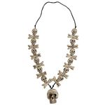 Skulls & Cross Bones Necklaces Halloween Jewellery for Fancy Dress Costumes Accessories Accessory