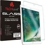 TECHGEAR Screen Protector for iPad Pro 12.9" 2017/2015 - GLASS Edition Genuine Tempered Glass Screen Protector Guard Cover Compatible with Only Apple iPad Pro 12.9 Inch 2017 and 2015