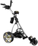 BATCADDY X3R Sealed Lead 18-Hole Battery Powered Golf Push Cart with Remote, Dual Motor, 9-Speeds and Reverse, Cruise Control, Anti-Tip Wheel, and Downhill Control, Titanium Silver