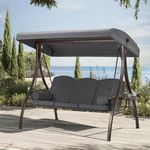 HOMREST 3 Person Outdoor Porch Swin