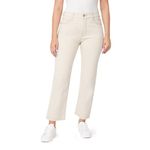 kensie Jeans for Women High-Rise Straight Leg 27-Inch Inseam, Natural Wash, 14