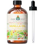 EVOKE OCCU Vanilla Essential Oil 4 Oz, Pure Vanilla Oil for Aromatherapy Diffuser Massage Fragrance DIY Candle Soap Making- 4 FL Oz