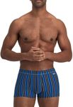 Jockey 2 x Mens Skants Trunks Underwear Undies Striped Black and Blue XL Multi