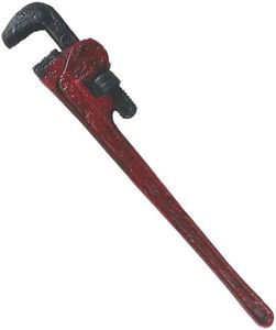 NOVELTY GIANT WWW.NOVELTYGIANT.COM Bloody Pipe Wrench Theater Cosplay Halloween Costume Prop, Red