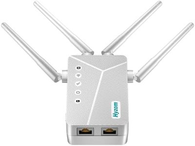 Fastest WiFi Extender Signal Booster for Home - Up to 10,000 sq.ft Coverage, Easy Set Up WiFi Repeater | Ultra-Stable Wireless Internet Booster w/Ethernet Port | Long Range 4-Omnidirectional Antennas