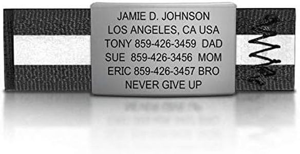 ROAD iD Premium Shoe ID Metal Tags - Durable Stainless Steel ID Tag Threads for Shoelaces - Children and Adults Shoe Name Tags Ideal for Travelers, Athletes, Runners, Cyclists and Fitness (19mm Wide)