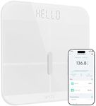 WYZE Smart Scale X for Body Weight, Digital Bathroom Scale for BMI, Body Fat, Water and Muscle, Heart Rate Monitor, Body Composition Analyzer for People, Baby, Pet, 400 lb, White