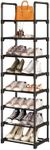 ALINK Narrow Shoe Rack 8Tiers Tall 