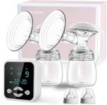 BaeMee Electric Breast Pump with 4 Modes & 9 Levels, Rechargeable Breast Pump Electrical, Strong Suction Breastfeeding Pump, Ultra Quiet, BPA Free
