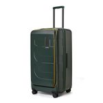 MOKOBARA The Em Access Trunk - Large Luggage | Green Expandable Polycarbonate 8 Wheel Trolley Hardsided Suitcase with Built in TSA Lock Travel Suitcase (Green Energy Sunray)