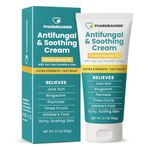Antifungal Cream for Athlete’s Foot, Ringworm & Groin Fungal Infection – Helps Relieve Itching, Redness & Scaling – Fast-Absorbing, Non-Greasy