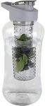 JOEY'Z Large (60 oz - Half Gallon) Fruit Infuser Water Bottle BPA Free for Travel, Workouts, Camping, Sports Bottle