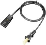 Eopzol 3ft Long 2 Pin 1/2 Inch Spacing Power Cord for Presto 0281104 0281105 0261105 Percolator Electric Cord - Also for Many Rice Cookers and Other Small Appliances