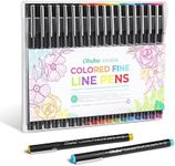 Ohuhu Fineliner Pens: 18 Packs Fineliner Drawing Pen 11 Colored Pens & 7 Assorted Point Sizes Black Micro Pens Waterproof for Drawing Sketching Anime Manga Artists Beginners - Hana Highway