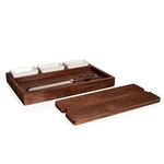 TOSCANA - a Picnic Time Brand Fabio Viviani Bruschetta Bread Board/Serveware Tray Ensemble