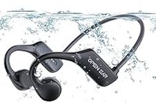 Bone Conduction Headphones, Built-in 32G MP3 Function IP68 Waterproof Swimming Headphones, Underwater Earphones, 8H Playtime Wireless Earphones Open-Ear Sports Earphones for Running Workout Cycling