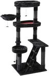 Gothic Coffin Cat Tree, 55 Inch Tal