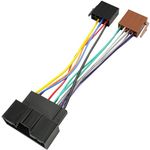 Jayubien Stereo Wiring Harness for Ford ISO Radio Adapter, Compatible with Ford F-150/250/350 Transit Fiesta Focus Fusion Edge Explorer Escape Mustang Transit 24Pin Car Radio Wire Plug Connector